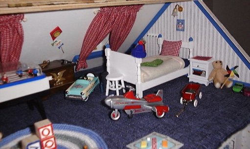 Brian's room in the dollhouse