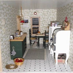 Dollhouse Kitchen in Miniature